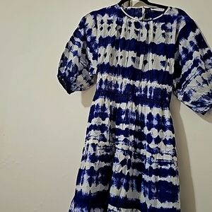 MNG Mango Cotton Tie Dye Maxi Dress